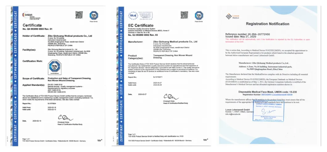 Qichuang Sterile IV Catheter Fixation Disposable Surgical Wound Care IV Wound Dressing Pad